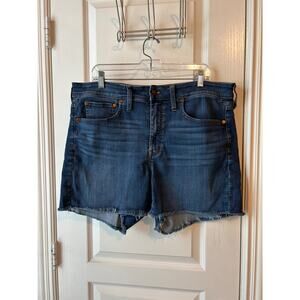 Madewell Plus Stretchy Shorts 14W Dark Washed Comfy